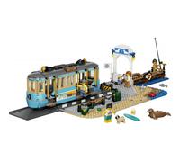 LEGO City Classic 60506 Tram Classico della Spiaggia, Treno Giocattolo con Binar