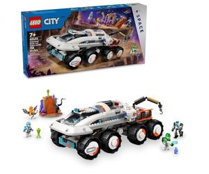 LEGO City Command Rover e Crane Loader - Set di costruzione giocattolo spaziale, 4 minifigure giocattolo astronauta, robot spaziale, 2 action figure aliene, regalo per ragazzi di 7 anni, ragazze e