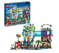 LEGO City Downtown, Modular Building Set, Casa Giocattolo con Stanze Combinabili, Negozio di Giocattoli, Barbiere, Studio Blogging, Hotel, Discoteca sul Tetto e 14 Minifigure 60380