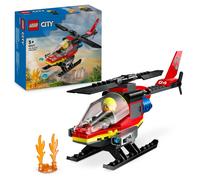 LEGO City Elicottero dei Pompieri, Veicolo Giocattolo da Costruire con 2 Element