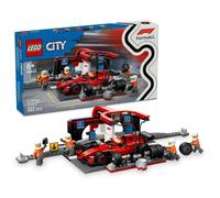 Lego City F1 Pit Stop e Pit Crew con auto Ferrari per bambini dai 6 anni in su