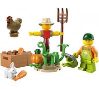 LEGO City Farm Combo Pack: Farm Garden e Spaventapasseri Polybag (30590) e pollo marrone