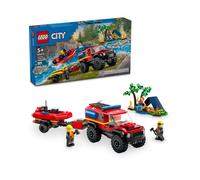 LEGO® City 60412 Fuoristrada antincendio e gommone di salvataggio