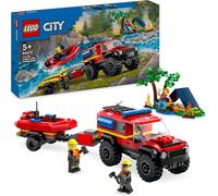 LEGO® City 60412 Fuoristrada antincendio e gommone di salvataggio