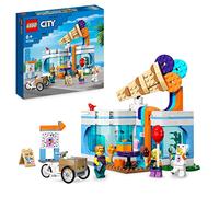 LEGO City Gelateria, Giochi per Bambini e Bambine da 6 anni in su con Edificio da Costruire, Carretto dei Gelati Giocattolo e 3 Minifigure, Idea Regalo di Compleanno 60363
