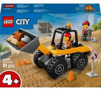 Lego city 60450 pala gommata gialla, escavatore giocattolo da costruire, veicolo da cantiere, giochi educativi per bambini 4+