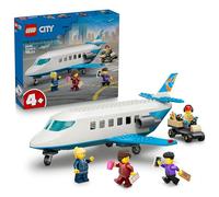 LEGO City Jet Passeggeri - Modellino di Aereo Giocattolo da Costruire con 4 Minifigure e Accessori da Viaggio - Giochi Didattici - Idea Regalo di Compleanno per Bambini da 4 Anni in su - 60492
