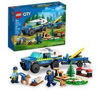 LEGO City Mobile 60369 - Macchina giocattolo per cani poliziotti con rimorchio, percorso ad ostacoli e personaggi di cuccioli, set da gioco per bambini e bambine dai 5 anni in su
