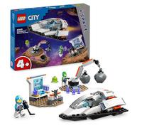 LEGO City Navetta Spaziale e Scoperta di Asteroidi, Gioco per Bambini e Bambine da 4 Anni con Astronave Giocattolo, Laboratorio da Costruire, Gru, 2 Minifigure di Astronauti e 1 Figura di Alieno 60429