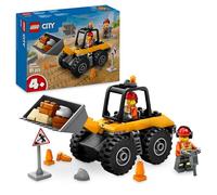Lego city 60450 pala gommata gialla, escavatore giocattolo da costruire, veicolo da cantiere, giochi educativi per bambini 4+