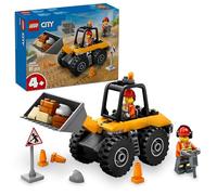 Lego city 60450 pala gommata gialla, escavatore giocattolo da costruire, veicolo da cantiere, giochi educativi per bambini 4+