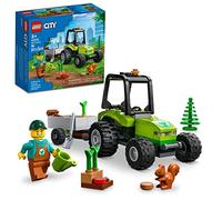LEGO City Park Traktor 60390 - Giocattolo con rimorchio per bambini dai 5 anni in su, set da costruzione con figure di animali e minifigure da giardiniere, idea regalo