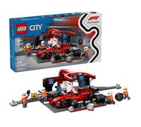 Lego® City Pit Stop e meccanici con monoposto Ferrari F1 (60443)