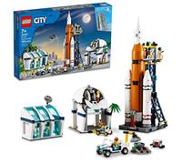 LEGO City Centro Spaziale, Giocattoli Creativi per Bambini dai 7 Anni in su, Base NASA, Razzo con 6 Minifigure di Astronauti e Veicolo Rover 60351