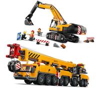 Lego City Set di Macchine da Cantiere - Gru Mobile (60409) e Bulldozer su Catene (60420), Set Combinato di Veicoli Dai 9 Anni - Novità City 2024