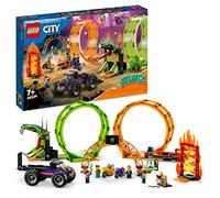 LEGO City Stuntz Arena delle Acrobazie, Monster Truck, Moto Giocattolo Carica e Vai con Minifigure, Giochi per Bambini e Bambine, Idee Regalo 60339