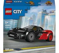 LEGO City Supercar EV - Modello di Auto da Corsa Giocattolo - Macchina con Minifigure Pilota - Set per lo Sviluppo della Motricità Fine - Idea Regalo di Compleanno per Bambini da 5 Anni in su - 60486