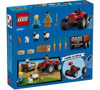Trattore rosso con rimorchio e pecora Lego City