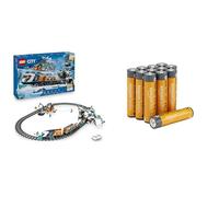 LEGO City Treno Espresso Artico RC, 22 binari, 7+ anni, 60470, & Batterie AAA Alcaline Amazon Basics 12 pz, 10 anni