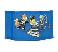 LEGO City Trifold Wallet, Portafoglio unisex per bambini per ragazzi e ragazze, con tasca portamonete con cerniera, finestra trasparente per documenti d'identità, tasche per carte e contanti e