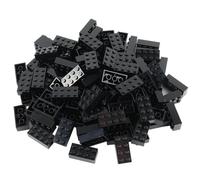 LEGO Classic. 100 2 x 4 con separatore per Pietre, Colore: Nero