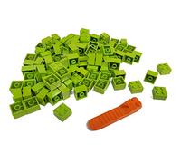 LEGO Classic 100 Pezzi 2 x 2 Pietre (3003) con separatore per Pietra (Lime)