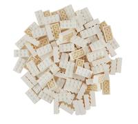 LEGO Classic. 100 Pezzi 2 x 4 Pietre con separatore per Pietra (Bianco)