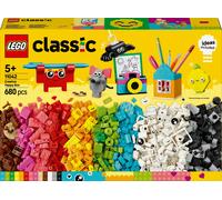 Lego classic 11042 scatola della felicità creativa, set di costruzioni con mattoncini colorati, giochi creativi per bambini 5+