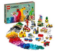 LEGO Classic 90 Anni di Gioco, Scatola con Mattoncini Colorati per 15 Mini Costruzioni di Modelli Iconici come Nave, Castello o Treno Giocattolo, Idee Regalo, Giochi per Bambini e Bambine 11021
