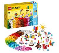 LEGO Classic Party Box Creativa, Animali Giocattolo per Bambini e Bambine, Giochi da Condividere in Famiglia con 12 Mini-Costruzioni: Orsacchiotto, Clown e Unicorno 11029
