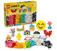Lego classic 11042 scatola della felicità creativa, set di costruzioni con mattoncini colorati, giochi creativi per bambini 5+