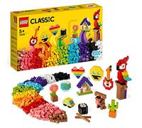 Lego classic 11030 tanti tanti mattoncini, set di costruzioni con emoji sorridente e altro, regalo creativo per bambini 5+