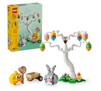 LEGO Coniglietto pasquale e caccia alle uova 40808 | Giochi per bambine da 8 anni, giocattolo di pasqua di arti e mestieri, figure di coniglio e uccellino, idea regalo, 140 pezzi