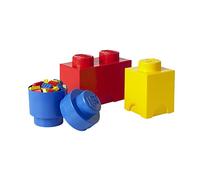 LEGO Conservazione Mattone 4-Piece Set, Luminoso Rosso, Blu E Giallo