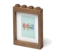 LEGO® cornice in legno (rovere - tinto scuro)