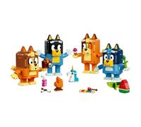 LEGO Bluey Famiglia Bluey in Mattoncini - Giochi Didattici con 4 Personaggi con Diverse Espressioni e Accessori - Set Giocattoli Montessori - Regalo di Compleanno per Bambine e Bambini da 5 Anni 11217