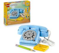 LEGO Creator 3in1 Telefono Retrò con Disco di Selezione Rotante - Si Trasforma in un Modello Anni '80 o in 2 Telefoni Cellulari Anni 2000 - Regalo Creativo per Bambine e Bambini da 8 Anni - 31174