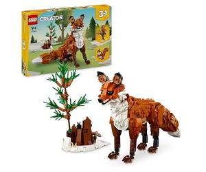 LEGO Creator 3 in 1 Animali della Foresta: Volpe Rossa Giocattolo, Giochi per Bambini e Bambine da 9 Anni in su, Modelli Trasformabili in Gufo e Scoiattolo Snodabili, Idea Regalo Divertente 31154