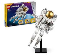 LEGO Creator 3 in 1 Astronauta Spaziale Trasformabile in Cane Giocattolo o in Modellino di Astronave Viper Jet, Giochi da Costruire per Bambini e Bambine da 9 Anni, Idea Regalo a Tema Spazio 31152