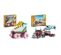 LEGO Creator 3 in 1 Pattino a Rotelle Retrò Trasformabile in Mini Skateboard o