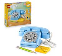 LEGO Creator 3in1 Telefono Retrò con Disco di Selezione Rotante - Si Trasforma in un Modello Anni '80 o in 2 Telefoni Cellulari Anni 2000 - Regalo Creativo per Bambine e Bambini da 8 Anni - 31174