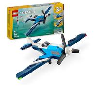 LEGO Creator 3 in 1 Velivolo: Aereo da Competizione, Modello di Aeroplano Giocattolo Trasformabile in Elicottero e Jet con Parti Mobili e Supporto, Giochi d'Avventura per Bambini da 7 Anni 31160