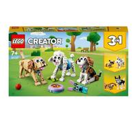 LEGO Creator 31137 Adorabili Cagnolini, Set 3 in 1 con Bassotto, Carli