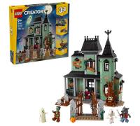 LEGO Creator 3 in 1 Villa Spettrale - Casa Giocattolo Interattiva che si Trasforma in Nave Fantasma o in Treno - Include 5 Minifigure - Regalo Creativo per Bambini e Bambine da 9 Anni in su - 31167