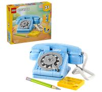 LEGO Creator 3in1 Telefono Retrò con Disco di Selezione Rotante - Si Trasforma in un Modello Anni '80 o in 2 Telefoni Cellulari Anni 2000 - Regalo Creativo per Bambine e Bambini da 8 Anni - 31174