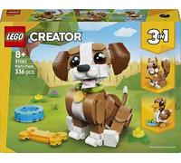 LEGO Creator 3 in 1 Adorabili Animali: Cagnolino Giocoso - Giocattolo con Animale Domestico Trasformabile in Scoiattolo o Anatra - Regalo Creativo di Compleanno per Bambine e Bambini da 8 Anni - 31382