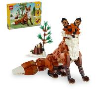 LEGO Creator 3in1 Animali della Foresta: Set Giocattolo Volpe Rossa per Bambi...