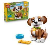 LEGO Creator 3 in 1 Adorabili Animali: Cagnolino Giocoso - Giocattolo con Animale Domestico Trasformabile in Scoiattolo o Anatra - Regalo Creativo di Compleanno per Bambine e Bambini da 8 Anni - 31382