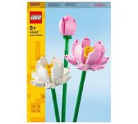LEGO Creator 40647 Fiori di Loto, Fiori Finti per Bambini da 8+, Bouqu