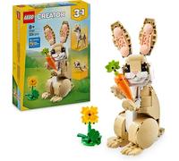 LEGO Creator 3 in 1 Adorabile Coniglio Giocattolo - Animale che si Trasforma in Lama o in Foca - Idea Regalo di Compleanno Creativa per Bambine e Bambini da 8 Anni in su - 31162